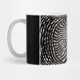 waves light tunnel hypnotic abstract art Mug